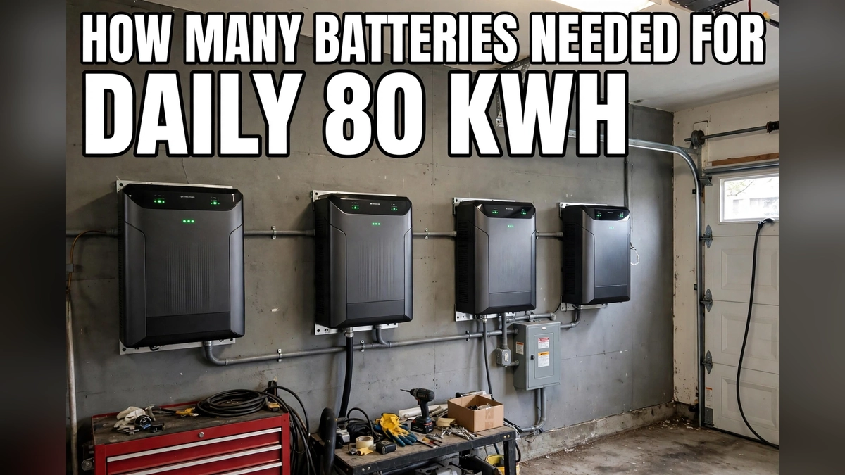 How Many Batteries for Daily 80 kWh? A Sizing Guide