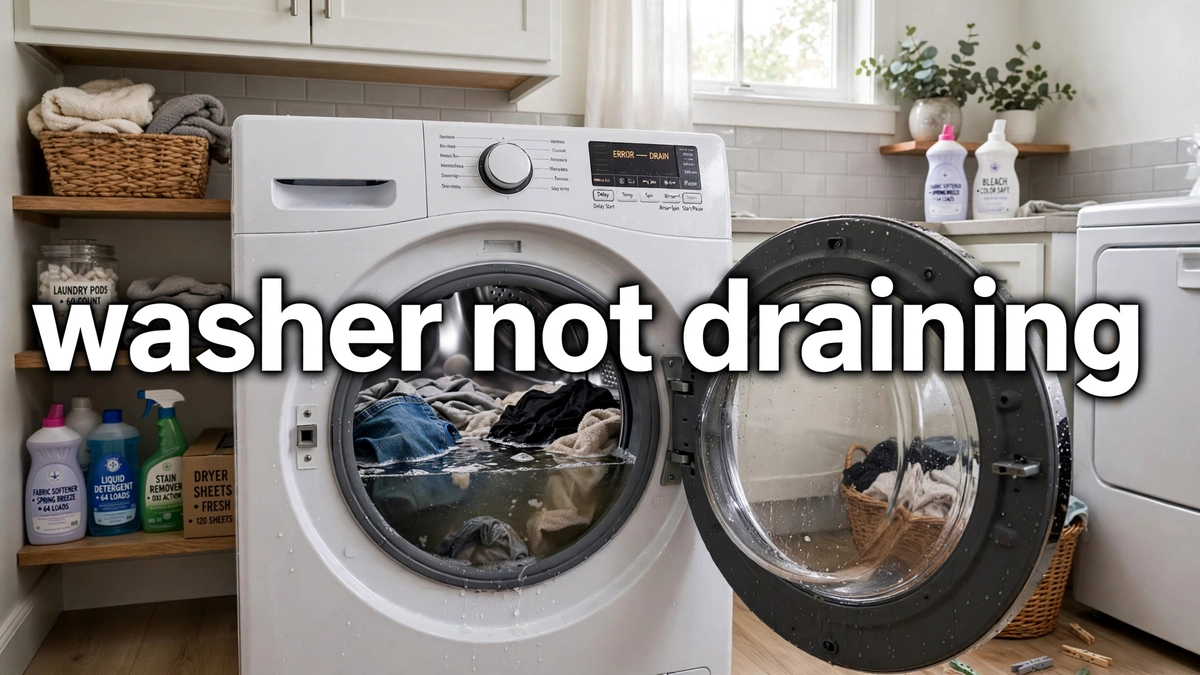 Why Is My Washer Not Draining? Causes and Fixes